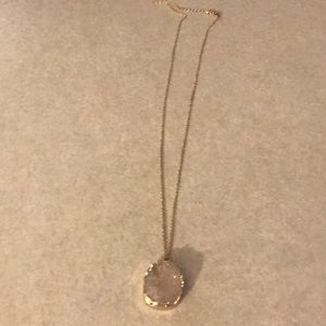 Long stone necklace